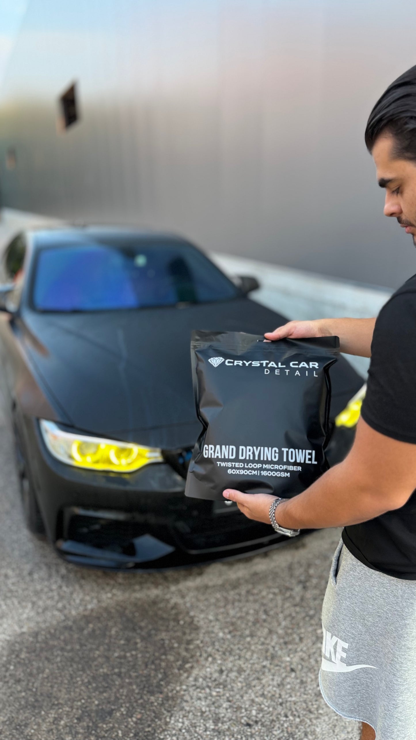 CrystalCar Ултра абсорбираща микрофибърна кърпа  – 1600 GSM 60*90 cm без ръбове